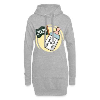 Bienvenue dans le monde 2026 - Sweat-shirt à capuche long Femme - gris chiné - Devant