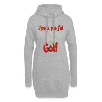 Ich habe Golf Humor Golfer - Hoodie-Kleid - Grau meliert - Vorne
