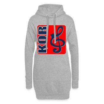 Katzenchor - Hoodie-Kleid - Grau meliert - Vorne