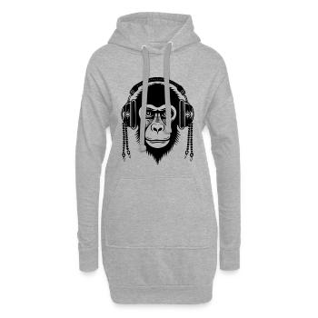 Echo Affenkopf Reverberation Urban Edition Shirt - Hoodie-Kleid - Grau meliert - Vorne