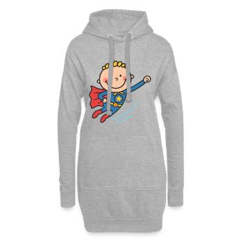 Hero Baby Flying Adventure - Sweat-shirt à capuche long Femme - gris chiné - Devant
