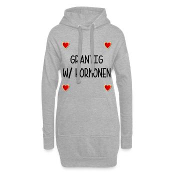 WECHSELJAHRE MENOPAUSE GRANTIG HORMONE - Hoodie-Kleid - Grau meliert - Vorne