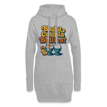 Schnapp dir ein paar Boilies! - Hoodie-Kleid - Grau meliert - Vorne