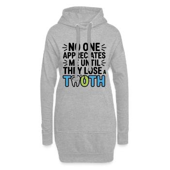 Artikulator für Dentallabortechniker - Hoodie-Kleid - Grau meliert - Vorne