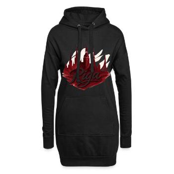 Riga Capitale Lettonie Baltique Cadeau - Sweat-shirt à capuche long Femme - noir - Devant