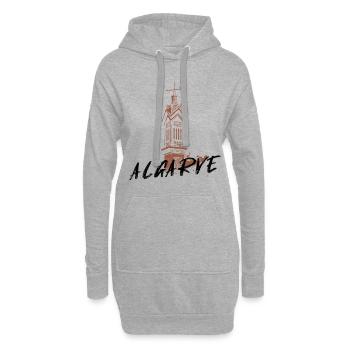 Typischer Algarve-Kamin in Portugal - Hoodie-Kleid - Grau meliert - Vorne