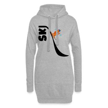 SKIFAHRER-CROISSANTS - Hoodie-Kleid - Grau meliert - Vorne