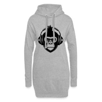 Beat Macher Affenkopf Studio Session Shirt - Hoodie-Kleid - Grau meliert - Vorne
