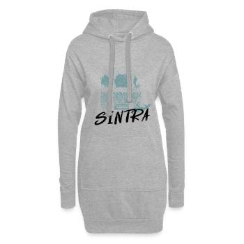Maurische Architektur Sintra Monochrom - Hoodie-Kleid - Grau meliert - Vorne