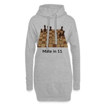 Matt in 11 Zügen - Hoodie-Kleid - Grau meliert - Vorne