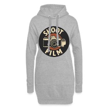 Shoot Film Retro Kamera - Hoodie-Kleid - Grau meliert - Vorne