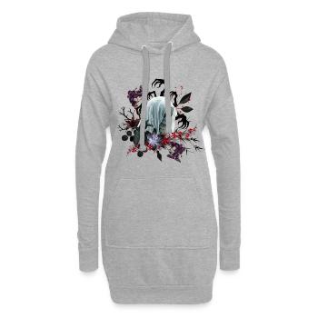 La Mariée maudite - Sweat-shirt à capuche long Femme - gris chiné - Devant