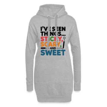 Assistante dentaire Équipe de santé bucco-dentaire - Sweat-shirt à capuche long Femme - gris chiné - Devant