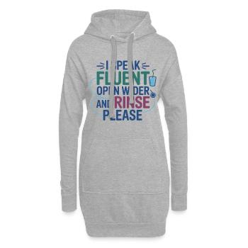 Dental Nurse Life Oral Health Assistant  - Hoodie Dress - heather grey - Front