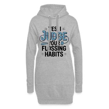 Zahnarzthelferin Essential Oral Healthcare Crew - Hoodie-Kleid - Grau meliert - Vorne