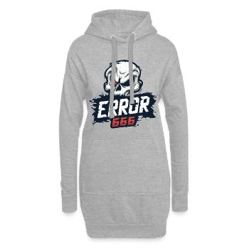 skull_0631 - Hoodie-Kleid - Grau meliert - Vorne