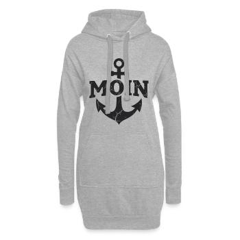 Anchor Moin Home Allemagne du Nord - Sweat-shirt à capuche long Femme - gris chiné - Devant