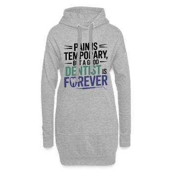 Vie professionnelle dentaire Soins bucco-dentaires - Sweat-shirt à capuche long Femme - gris chiné - Devant