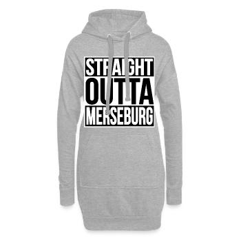 STRAIGHT OUTTA MERSEBURG - Hoodie-Kleid - Grau meliert - Vorne