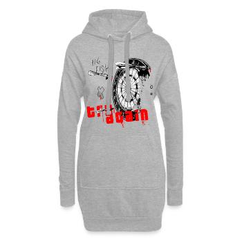 Dart - Hoodie-Kleid - Grau meliert - Vorne