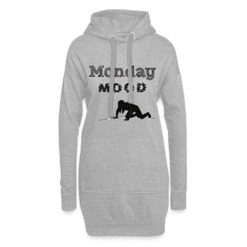 monday_mood_1 - Hoodie-Kleid - Grau meliert - Vorne