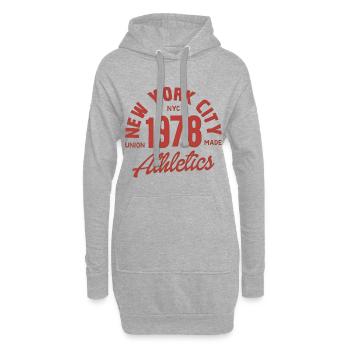 Leichtathletik New York Jahrgang 1978 - Hoodie-Kleid - Grau meliert - Vorne