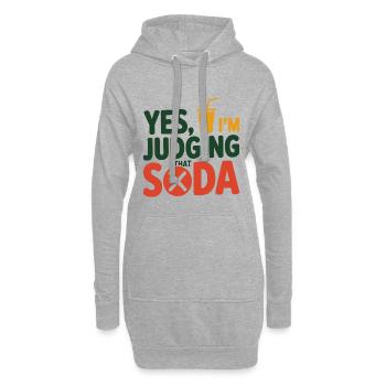Yes I'm Judging That Soda Dietitian Expert   - Sweat-shirt à capuche long Femme - gris chiné - Devant