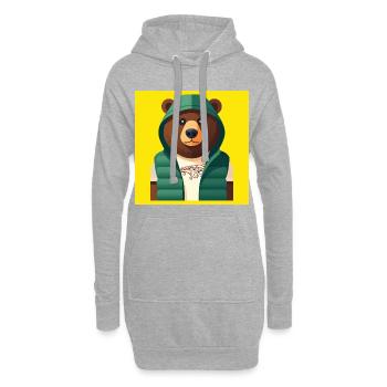 HUMAN BEAR – Baby & Kinder - Hoodie-Kleid - Grau meliert - Vorne