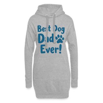 Meilleur Papa de Chien Batter Hunde Papa - Sweat-shirt à capuche long Femme - gris chiné - Devant