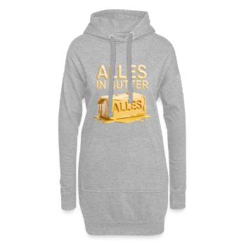 Alles in Butter - Mèmes allemands - Sweat-shirt à capuche long Femme - gris chiné - Devant