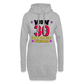 Ça te va vraiment très bien - Sweat-shirt à capuche long Femme - gris chiné - Devant