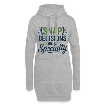 Chiropracteur Votre colonne vertébrale est ma carte de visite - Sweat-shirt à capuche long Femme - gris chiné - Devant