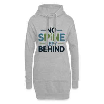 Chiropracteur No Spine Left Behind Professionnel - Sweat-shirt à capuche long Femme - gris chiné - Devant