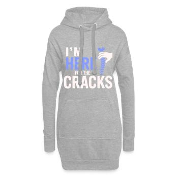 Équipement d’ajustement pour spécialistes cliniques agréés à DC - Sweat-shirt à capuche long Femme - gris chiné - Devant