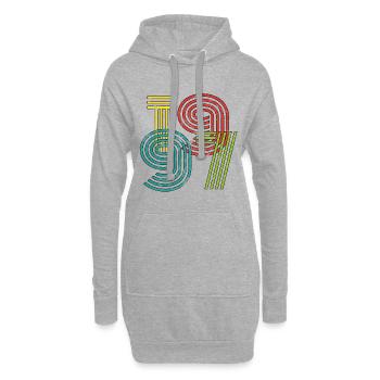 1997 Vintage - Hoodie-Kleid - Grau meliert - Vorne