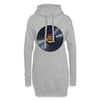 Millésime 1965 - Sweat-shirt à capuche long Femme - gris chiné - Devant