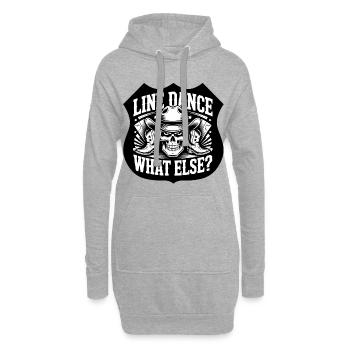 LineDance Skull Cowboy Boots - Hoodie Dress - heather grey - Front