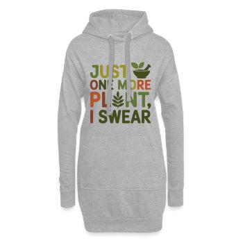 Herboriste, juste un professionnel de plus des plantes - Sweat-shirt à capuche long Femme - gris chiné - Devant