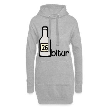 Bouteille de fête - Abitur 2026 - Sweat-shirt à capuche long Femme - gris chiné - Devant