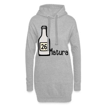 Matura 2026 - Bouteille de fête - Sweat-shirt à capuche long Femme - gris chiné - Devant