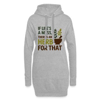 Das Leben als Kräuterkundige ist ein Chaos für diesen Profi - Hoodie-Kleid - Grau meliert - Vorne