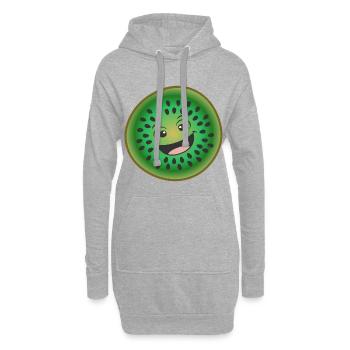 Kiwi Costumes - Sweat-shirt à capuche long Femme - gris chiné - Devant