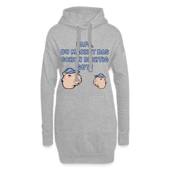 PAPA KIND -VATERTAG CAPYBARA - Hoodie-Kleid - Grau meliert - Vorne