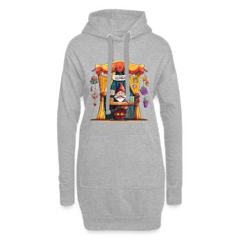 Wichtelmarkt: Magischer Stand - Hoodie-Kleid - Grau meliert - Vorne