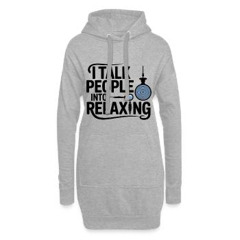 Hypnotiseur Ich überrede Leute dazu, sich zu entspannen, professionell zu sein - Hoodie-Kleid - Grau meliert - Vorne