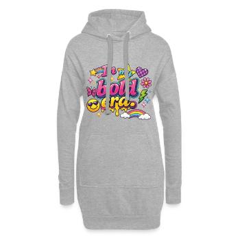 In My Bold Era – Trendy Gen Z Spruch - Hoodie-Kleid - Grau meliert - Vorne