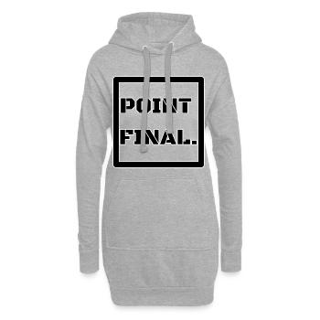 PUNKT SCHLUSS - Hoodie-Kleid - Grau meliert - Vorne