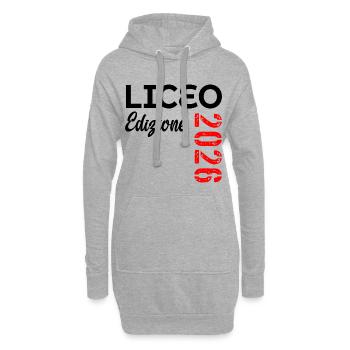 Italie - Édition lycée 2026 - Sweat-shirt à capuche long Femme - gris chiné - Devant