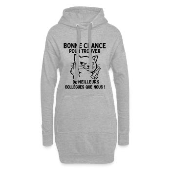 Bonne Chance Pour Trouver Les Meilleurs - Sweat-shirt à capuche long Femme - gris chiné - Devant