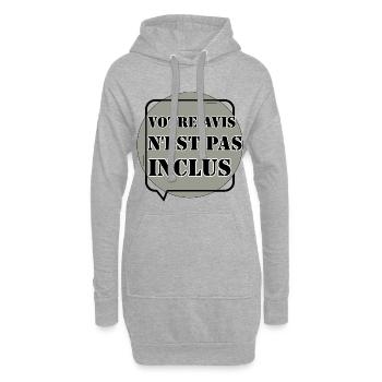 VOTRE AVIS N'EST PAS INCLUS. - Sweat-shirt à capuche long Femme - gris chiné - Devant